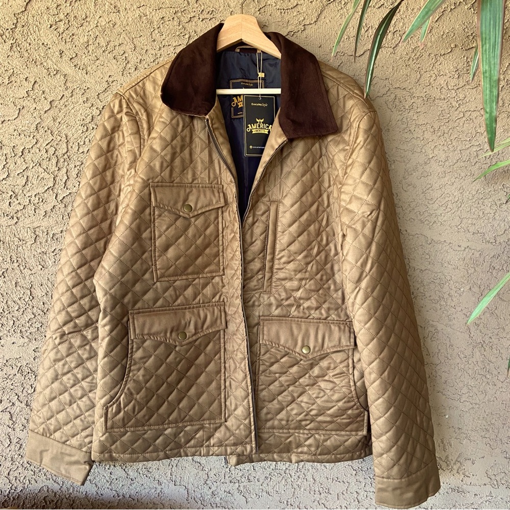 QUILTED LIGHT-MIDWEIGHT JACKET ⭐️LOTS OF POCKETS⭐️ NWT